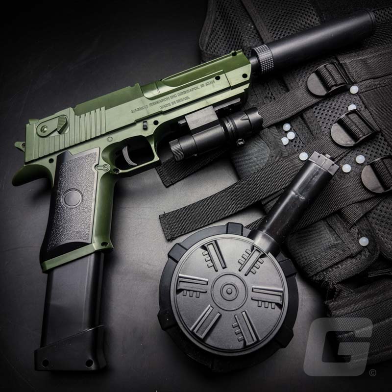 Desert Eagle Gel Blaster green